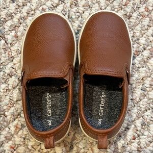 Carter's Tan Slip-On Kids Sneakers